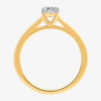 (H-I/I1) Womens 1 CT. T.W. Lab Grown White Diamond 14K Gold Over Silver Side Stone Bridal Set