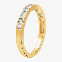 (H-I/I1) Womens 1 CT. T.W. Lab Grown White Diamond 14K Gold Over Silver Side Stone Bridal Set