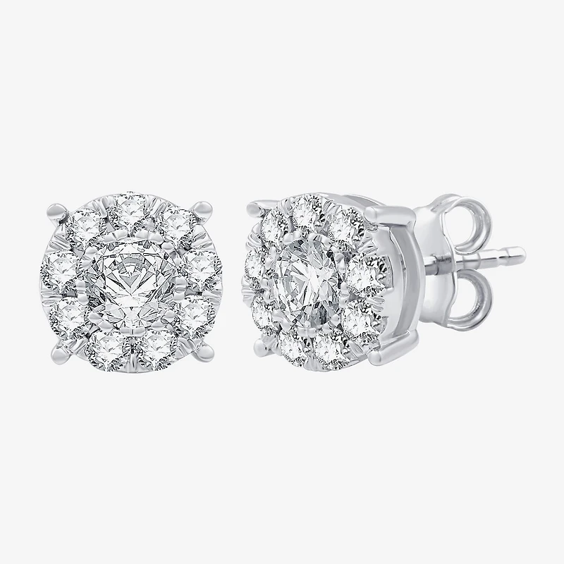 (G, Si1-Si2) Womens 2 CT. T.W. Lab Grown White Diamond Sterling Silver Round 2-pc. Jewelry Set