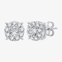 (G, Si1-Si2) Womens 2 CT. T.W. Lab Grown White Diamond Sterling Silver Round 2-pc. Jewelry Set