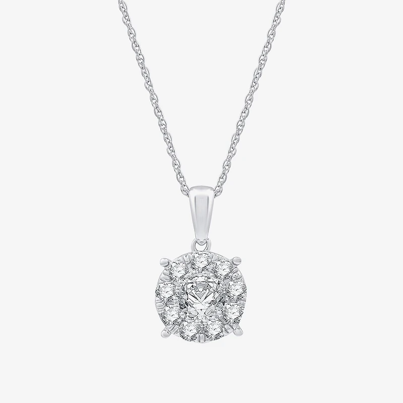 (G, Si1-Si2) Womens 2 CT. T.W. Lab Grown White Diamond Sterling Silver Round 2-pc. Jewelry Set