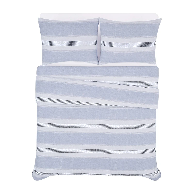 London Fog Solid Flannel Comforter Set
