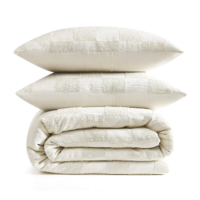 Truly Soft Textured Checkered 2-pc. Comforter Set