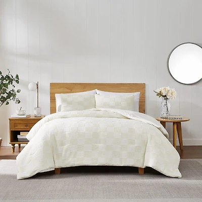 Truly Soft Textured Checkered 2-pc. Comforter Set
