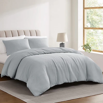 Cannon Cotton Waffle 3-pc. Duvet Cover Set