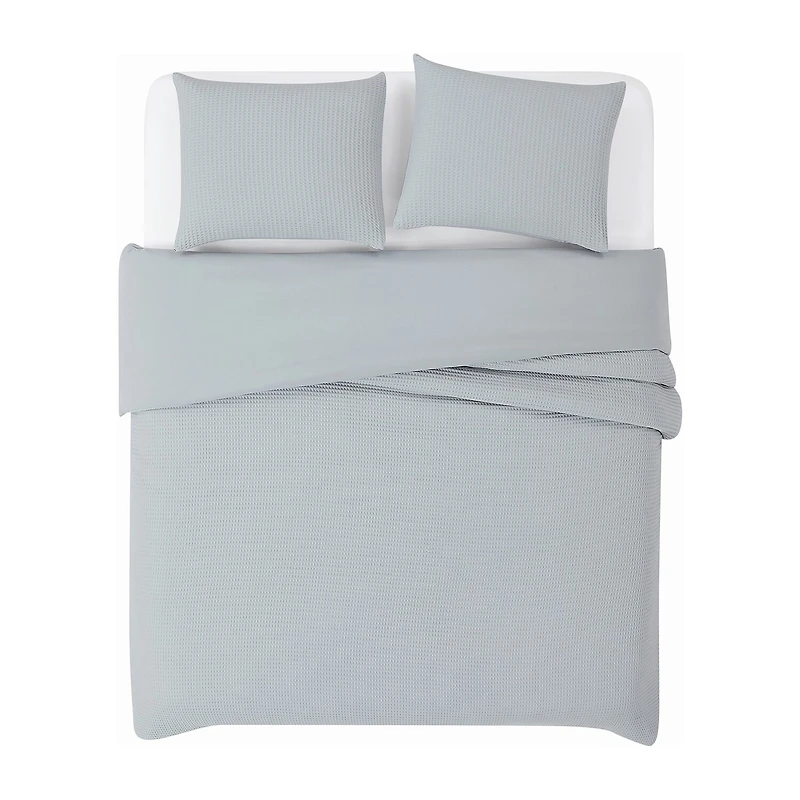 Cannon Cotton Waffle 3-pc. Duvet Cover Set