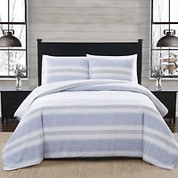 London Fog Solid Flannel Duvet Cover Set