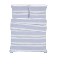 London Fog Solid Flannel Duvet Cover Set