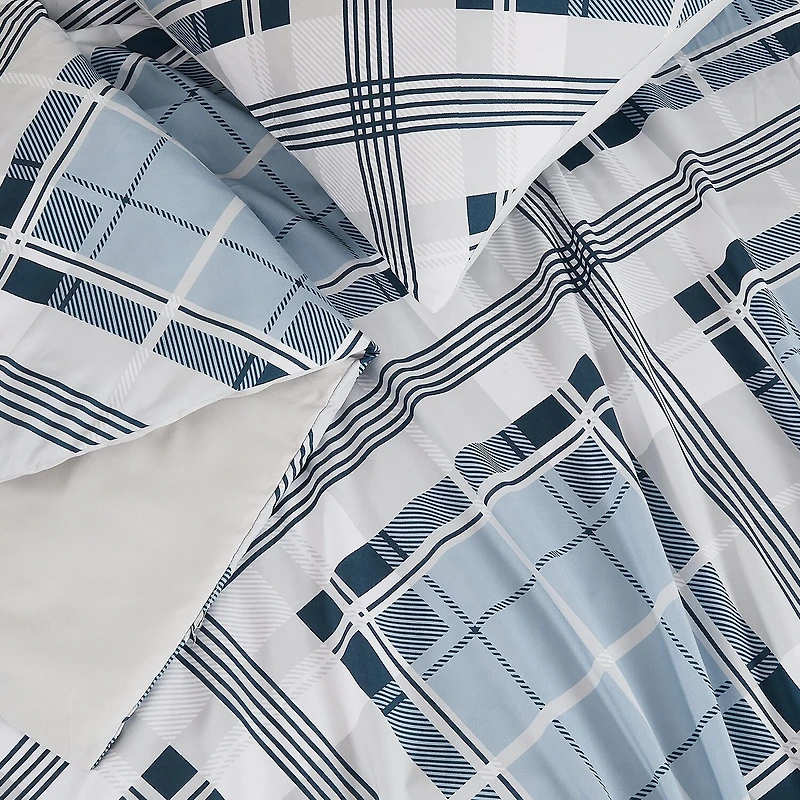 Truly Soft Lars Plaid Duvet Cover Set