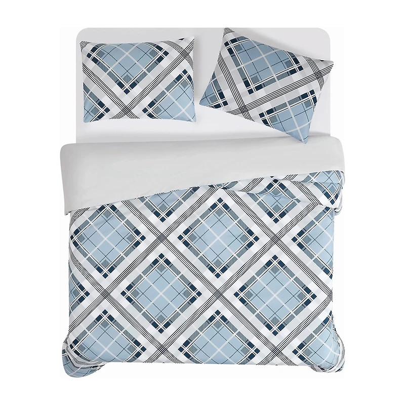 Truly Soft Lars Plaid Duvet Cover Set