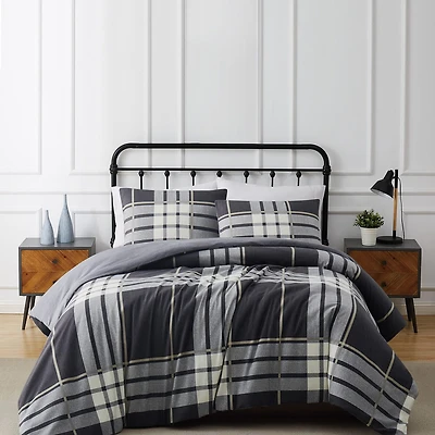 Truly Soft Milo Plaid Flannel Comforter Set