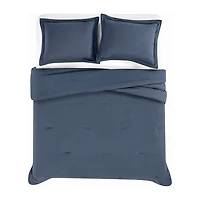 Brooklyn Loom Essential Washed Cotton Comforter Set