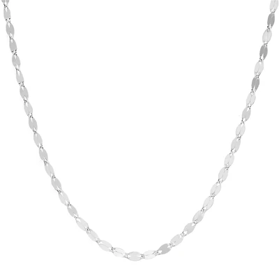Sterling Silver 18" Flat Link Chain