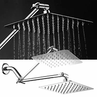 HotelSpa® Mega-Size 8" Square Rainfall Showerhead