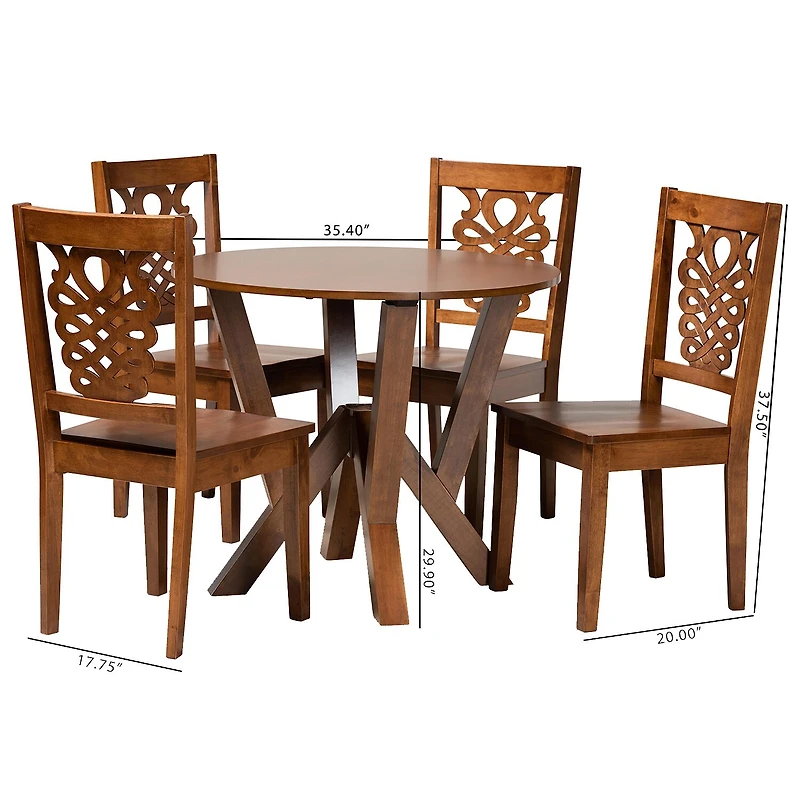Valda Dining Room Collection 5-pc. Round Set