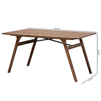 Saxton Dining Room Collection Rectangular Wood-Top Dining Table