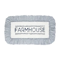 VHC Sawyer Mill Blue Farmhouse Bath Mat