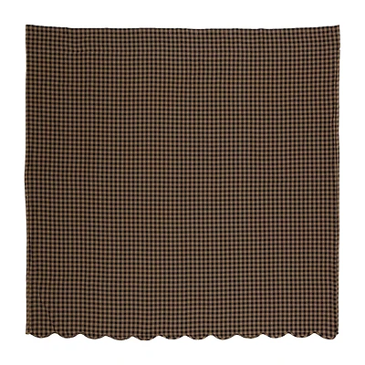 Vhc Brands Black Check Shower Curtain