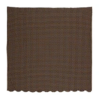 Vhc Brands Black Check Shower Curtain