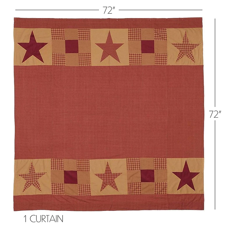 Vhc Brands Ninepatch Star Shower Curtain