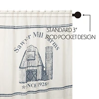 Vhc Brands Sawyer Mill Blue Barn Shower Curtain