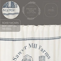 Vhc Brands Sawyer Mill Blue Barn Shower Curtain