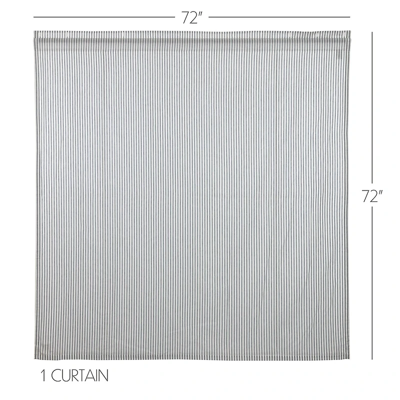 Vhc Brands Sawyer Mill Blue Ticking Shower Curtain