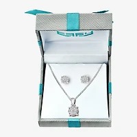 Effy Final Call Womens 1/2 CT. T.W. Natural White Diamond Sterling Silver Round 2-pc. Jewelry Set