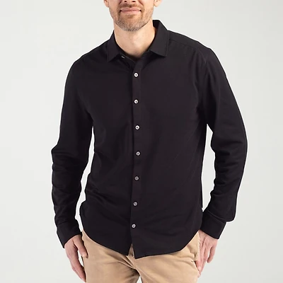 CUTTER & BUCK Mens Regular Fit Long Sleeve Dress Shirt