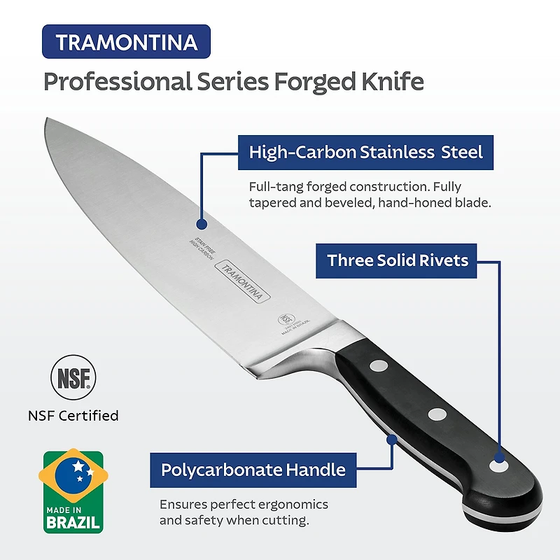 Tramontina Pro Series 3-pc. Knife Set