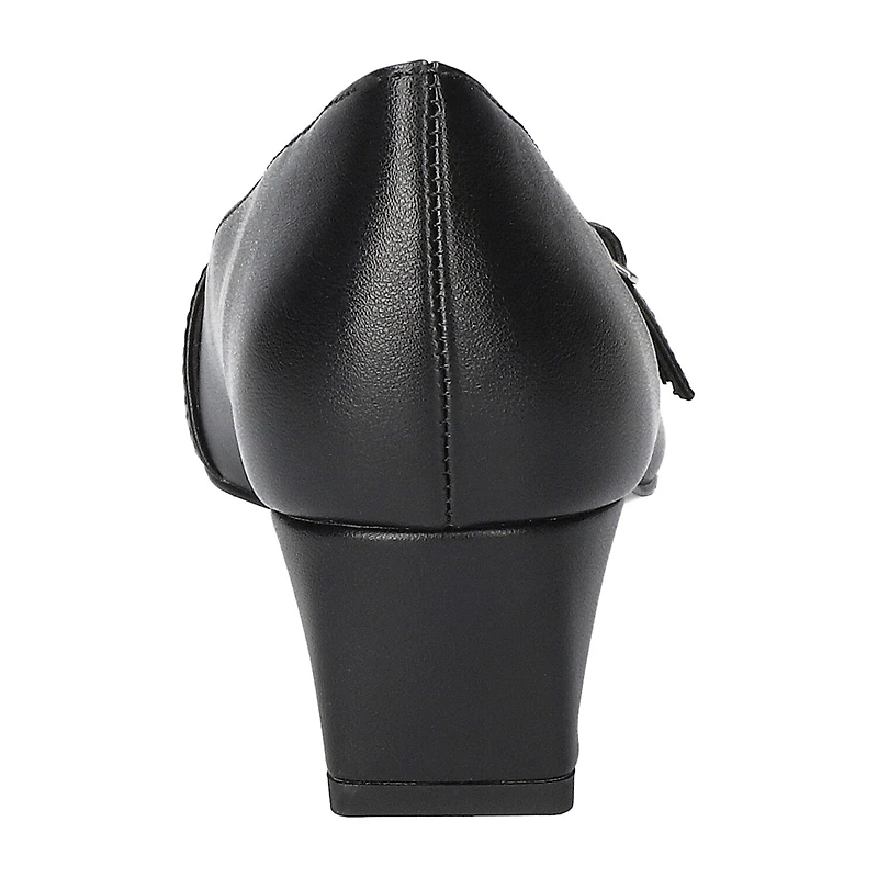 Easy Street Womens Block Heel Booties