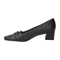 Easy Street Womens Block Heel Booties