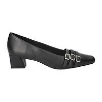 Easy Street Womens Block Heel Booties