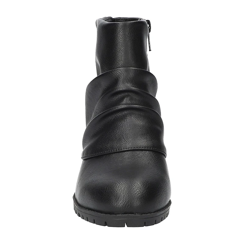 Easy Street Womens Block Heel Booties