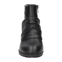 Easy Street Womens Block Heel Booties