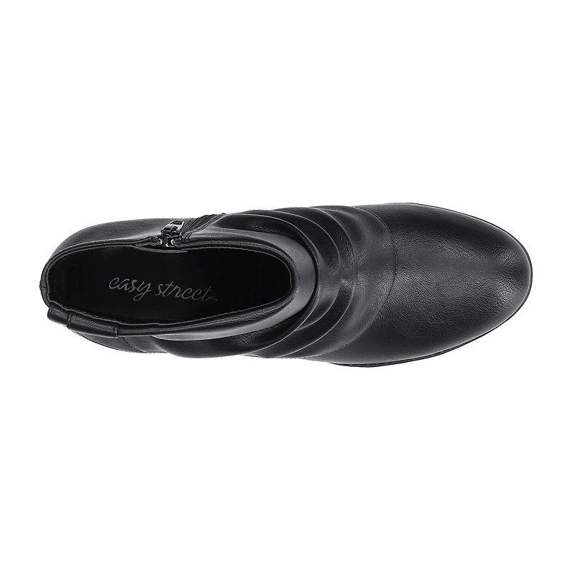 Easy Street Womens Block Heel Booties