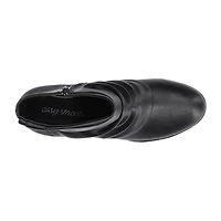 Easy Street Womens Block Heel Booties
