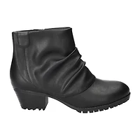Easy Street Womens Block Heel Booties