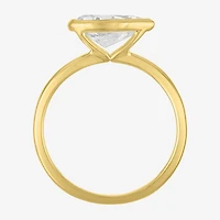 Diamond Addiction E-F / Vs1-Vs2 Womens 2 CT. T.W. Lab Grown White 10K Gold Pear Solitaire Cocktail Ring