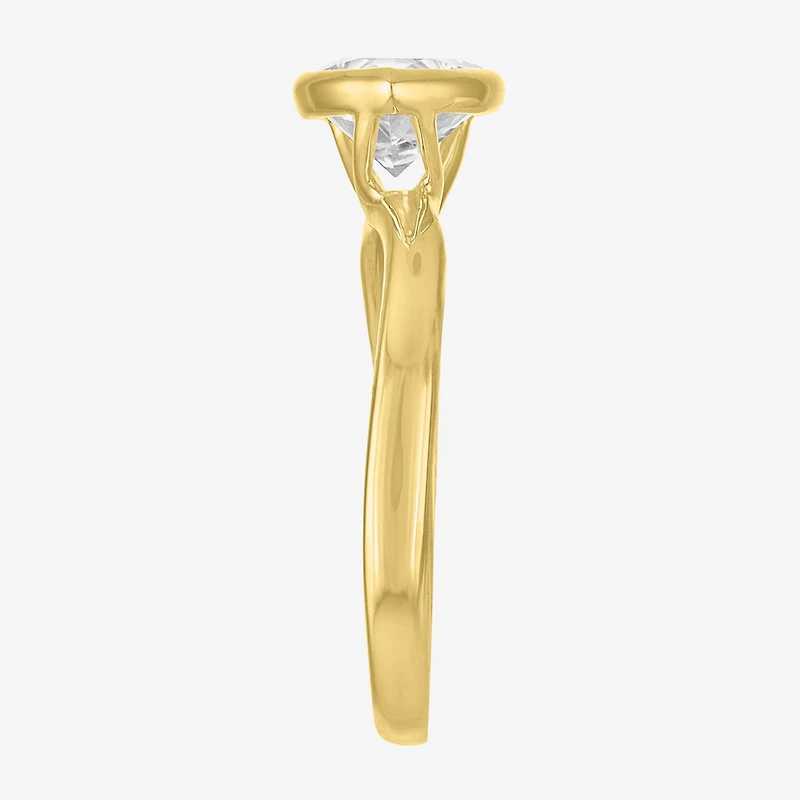 Diamond Addiction E-F / Vs1-Vs2 Womens 2 CT. T.W. Lab Grown White 10K Gold Pear Solitaire Cocktail Ring