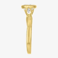 Diamond Addiction E-F / Vs1-Vs2 Womens 2 CT. T.W. Lab Grown White 10K Gold Pear Solitaire Cocktail Ring