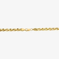 Made in Italy Unisex Adult 10K Gold 20 Inch Link Chain Necklace