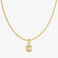 Diamond Addiction (G-H / Si2-I1) Womens 1/ CT. T.W. Lab Grown White Diamond 14K Gold Over Silver Inch Pendant Necklace