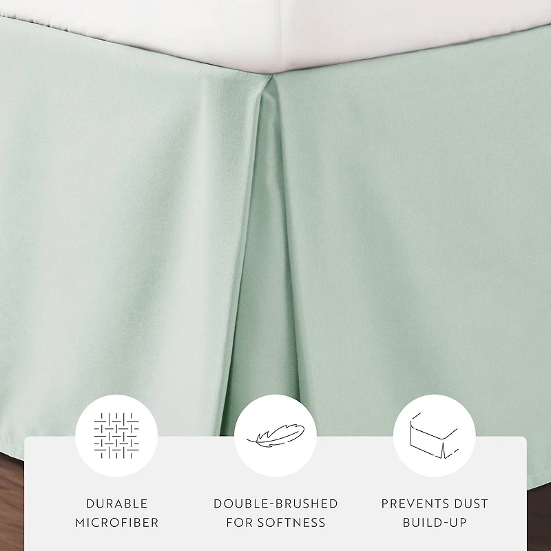 Casual Comfort Luxury Pleated 14" Hypoallergenic Wrinkle Resistant Bed Skirt