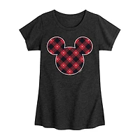 Disney Collection Girls Round Neck Short Sleeve Regular Fit Minnie Mouse Graphic T-Shirt