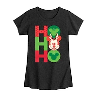 Disney Collection Girls Round Neck Short Sleeve Regular Fit Minnie Mouse Graphic T-Shirt