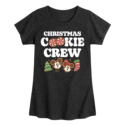 Disney Collection Girls Round Neck Short Sleeve Regular Fit Mickey and Friends Graphic T-Shirt