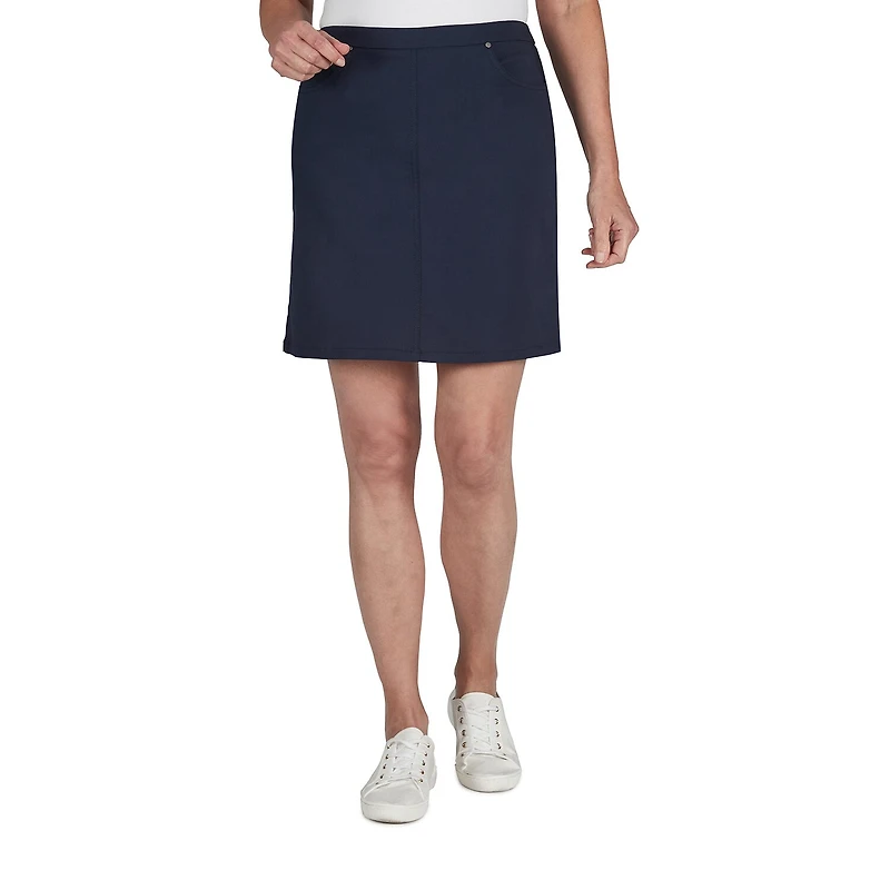 Hearts Of Palm Womens Petite A-Line Skirt