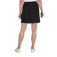 Hearts Of Palm Womens Petite Mid Rise A-Line Skirt