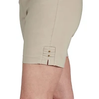 Hearts Of Palm Womens Mid Rise Petite Pull-On Short